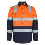 Hi Vis (D+N) Long Sleeve 150G Level 3 Work Shirt