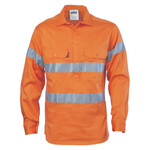 Cool Breeze Close Front Cotton Shirt with R/Tape