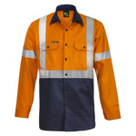 Mens Hi Vis X Pattern CSR L/S Shirt