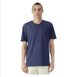 Mens CVC Henley Tee shirt
