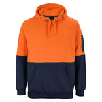 Mens Hi Vis Pull Over Hoodie