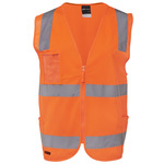 Mens Hi Vis (D+N) Zip Safety Vest