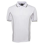 Mens Short Sleeve Piping Polo
