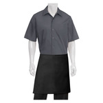 Half Black Apron No Pocket